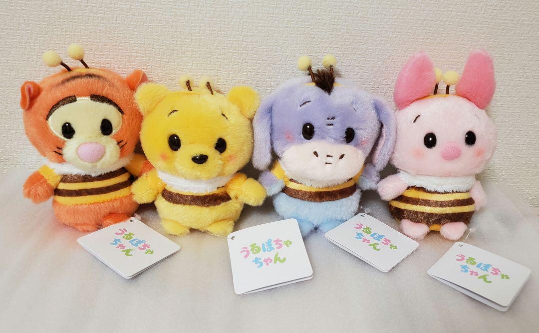 Disney Store Urpocha-chan, Pooh, Piglet Tigger, and others, 4-piece set #8d6eb3