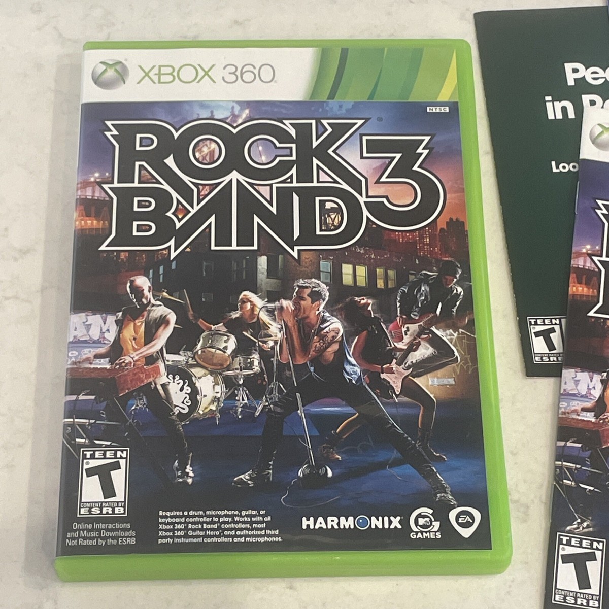 Rock Band 3 (Microsoft Xbox 360, 2010) Complete Tested Works CLEAN