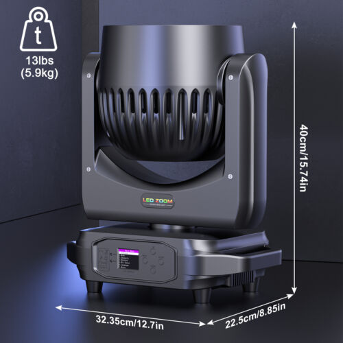19x20W Moving Head Lights RGBW 4-in-1 LED Stage Light with Zoom Beam Wash Effect - Picture 7 of 12