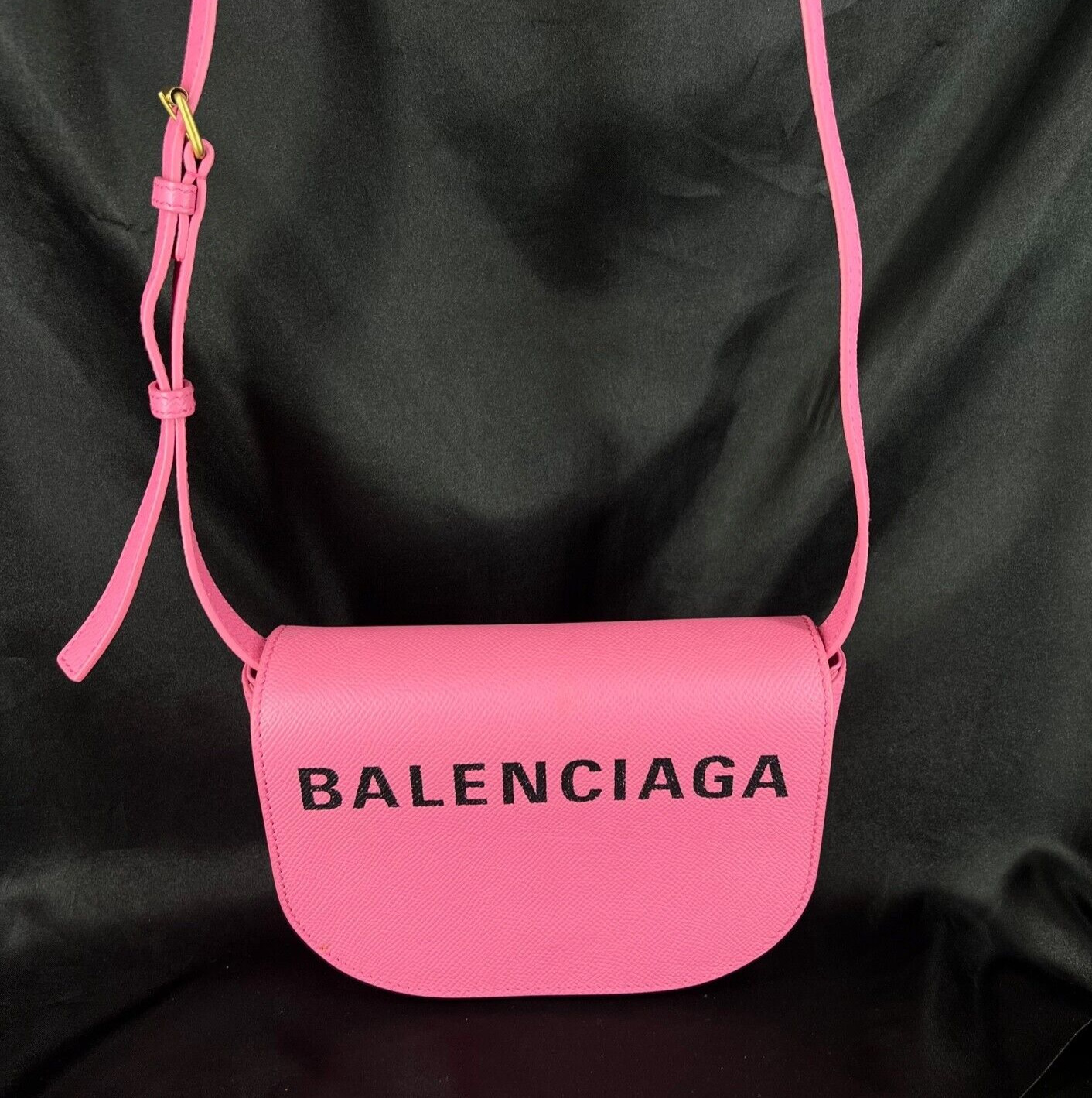 Balenciaga Logo Ville Day Bag Leather XS Pink - image 1