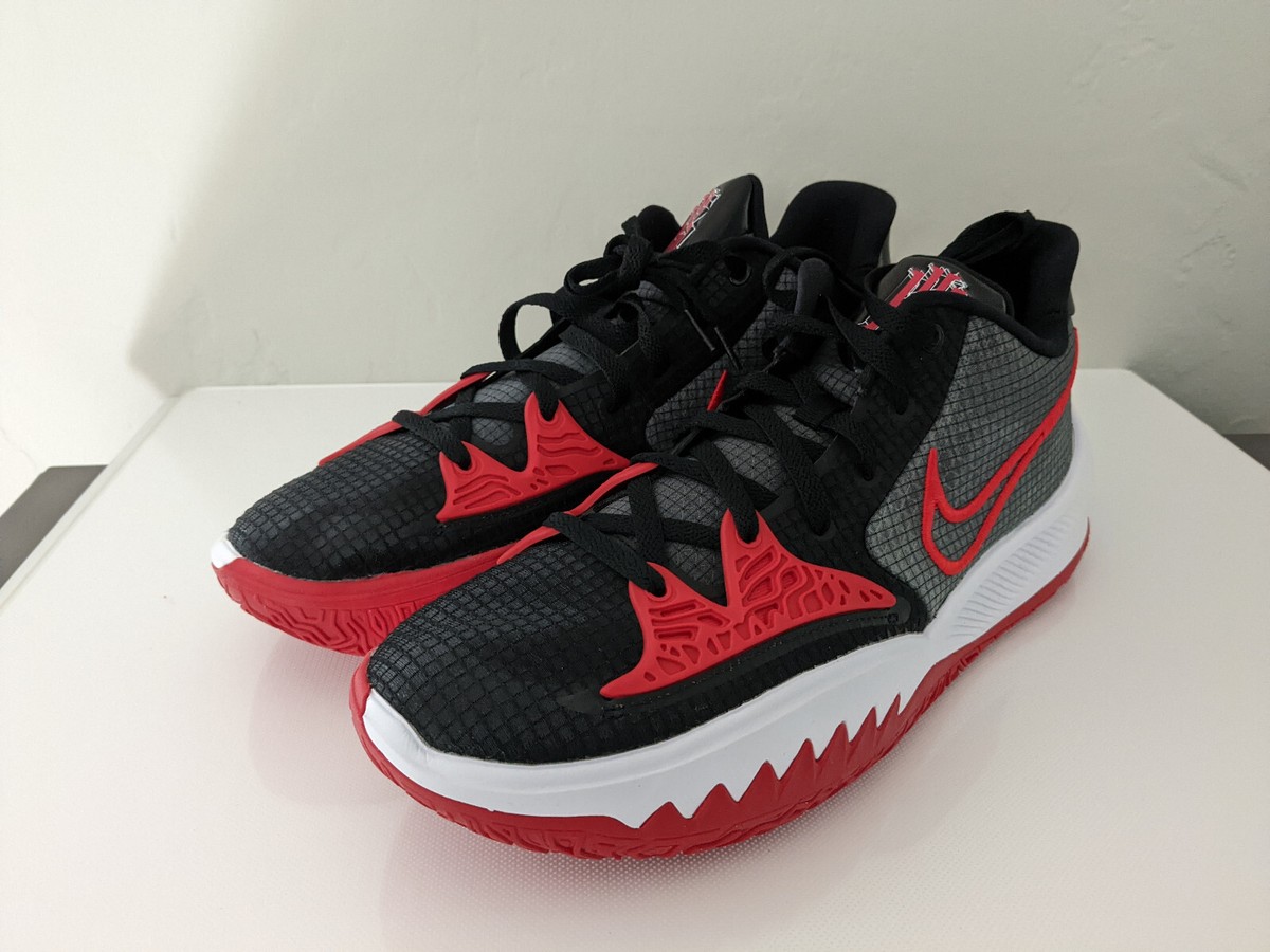 Nike Kyrie Low 4 TB Black Red Grey Bulls DA7803 002 Men's