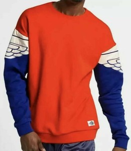 Nike Air Jordan Retro Wings Classic Men's Crew Sweatshirt Blue Orange  AO0426 891 | eBay