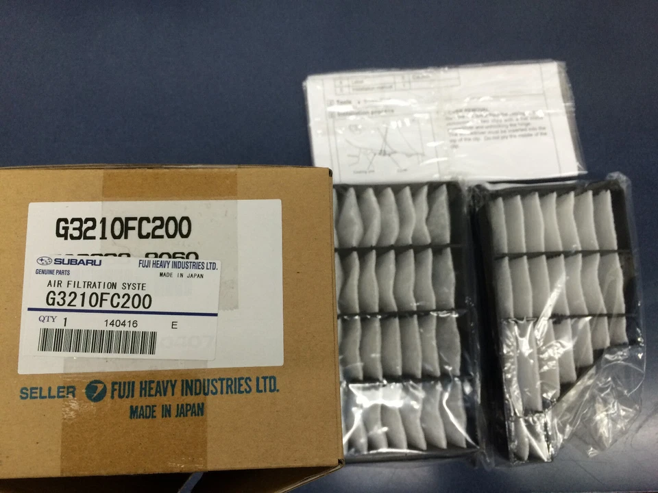 Filtro de aire de cabina original original G3210-FC200 para Subaru Forester 2001-2002 2,5 L Foto 2 de 4