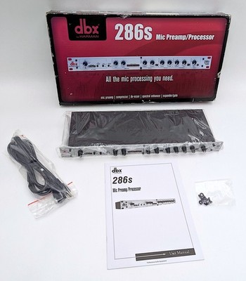 DBX 286s Mic Pre-Amp Processor Microphone/Instrument Preamp Phantom Power - NOB
