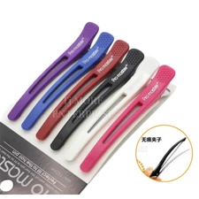 Pro Master Hair Clip Rubber Sectioning Clamps Strong Grip Non Slip Free Shipping