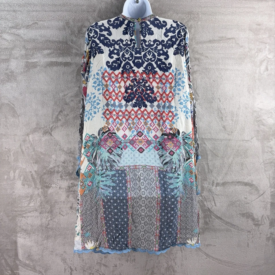 Johnny Was Cahil 连衣裙女式大号多色花卉束腰外衣懒人鞋 — 第 2/4 张图片