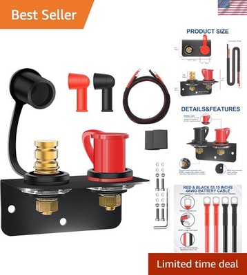 Versatile Battery Charging Post Kit with Insulated Covers for Safe Relocation