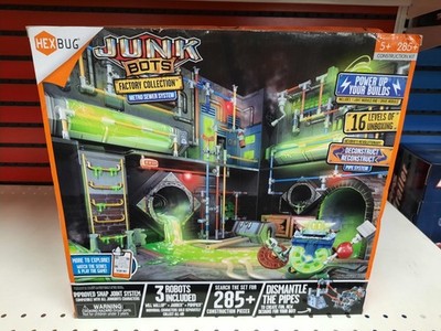 Hexbug Junk Bot Large Factory Habitat Metro Sewer System NIB