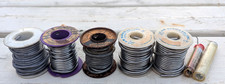 Vintage Wire Solder Assorted Mixed Types Brands Lot Total Weight 4 Lbs As Is