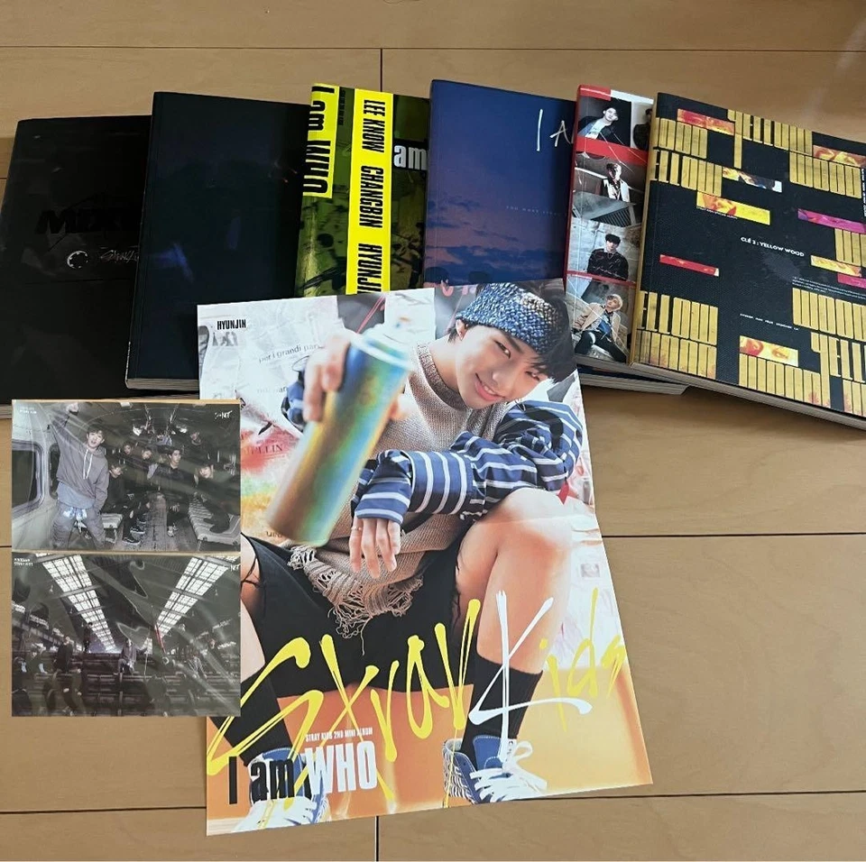 Album Bundle Stray Kids CD K-Pop SKZ K-pop usato con set di 33 cartoline... - Immagine 2 di 4