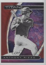2021 Panini Chronicles Titan Ruby Wave Prizm 52/199 Anthony Rizzo #1 11pj