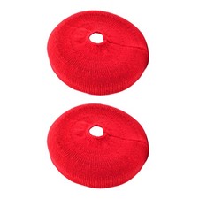 2Pcs Red Anti-dust Velour Fabric Case Cover For On-ear Over-ear Headphones yy
