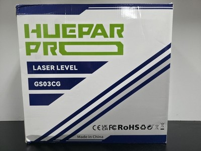 Huepar Pro 3X360 Self Leveling Line Laser Model: GS03CG NEW/OPEN BOX DMG PKG