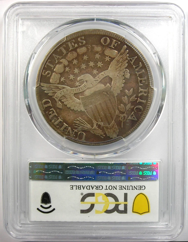 1803 Draped Bust Silver Dollar $1 Large 3 Coin - PCGS Fine Detail - Rare Date! - Image 3 of 4