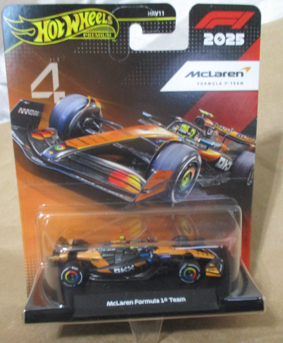 山*一様 Hot Wheels F1 Ferrari McLaren Jorda Hot Wheels Premium F1 Formula 1 #4 McLaren Race Team Car 1:64