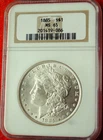 *1885* Morgan Silver Dollar- NGC MS65 EYE APPEAL RIM TONNING