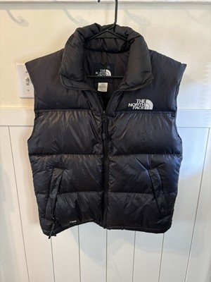 Vintage 1996 The North Face Retro Nuptse Vest Black 700 Fill Women's Medium