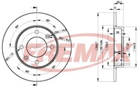 Bremsscheiben FüR Peugeot 1007 Km 307 3A/C Break 3E Cc 3B Sw 3H Partner Ab 99->