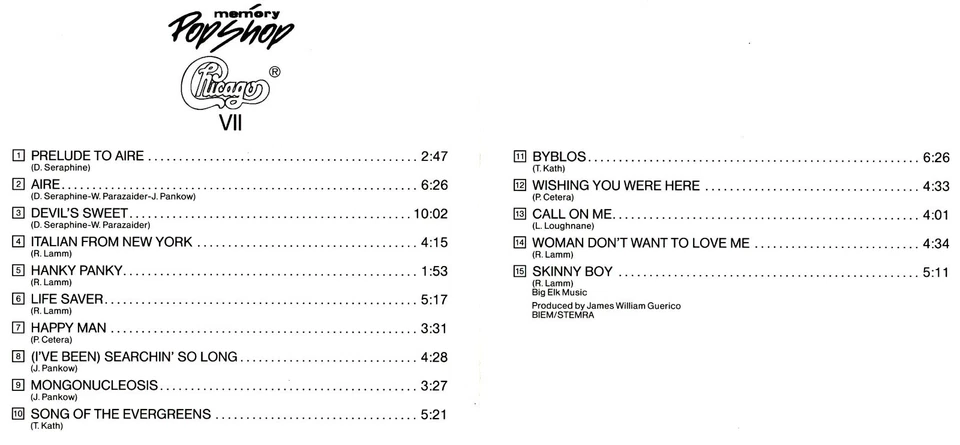 Chicago - Chicago VII (CD-Album CBS 466306 2) 1990 - Bild 3 von 3