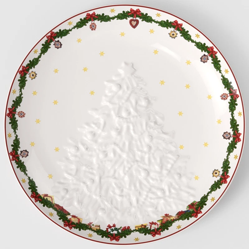 Coppa Piatto Natale Albero in Rilievo Villeroy & Boch Toy's Fantasy 25 cm, fotografia 2 di 12