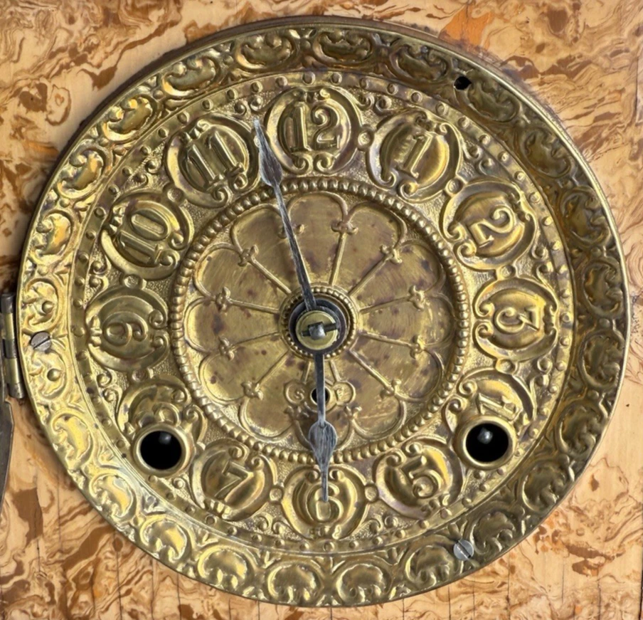 Antiguo Reloj Manto Adamantino Onxy Mexicano 1910 Seth Thomas - VER VIDEO Foto 4 de 4