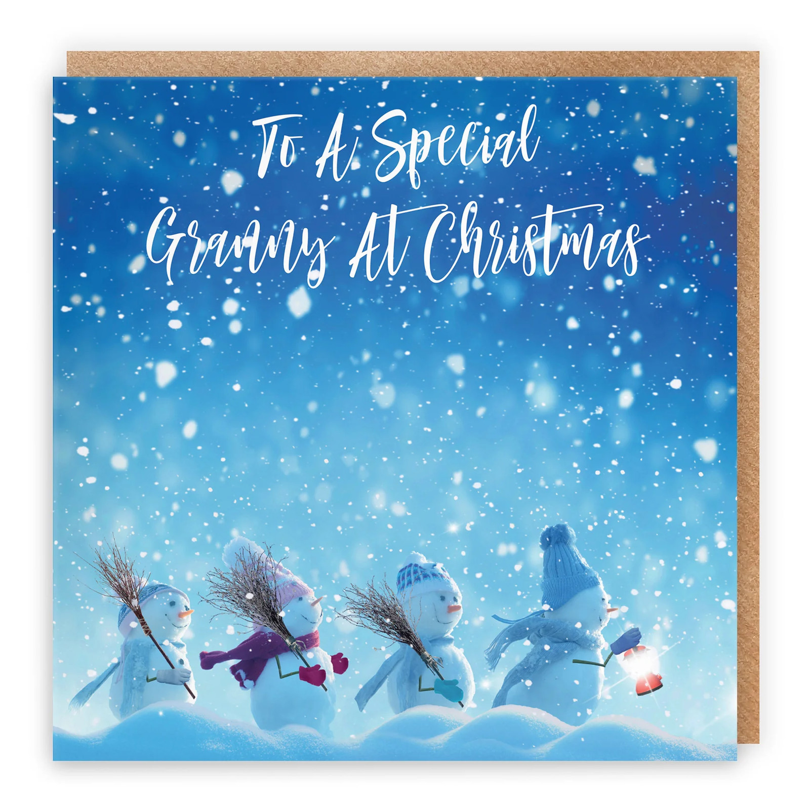 Granny Snow People Christmas Card