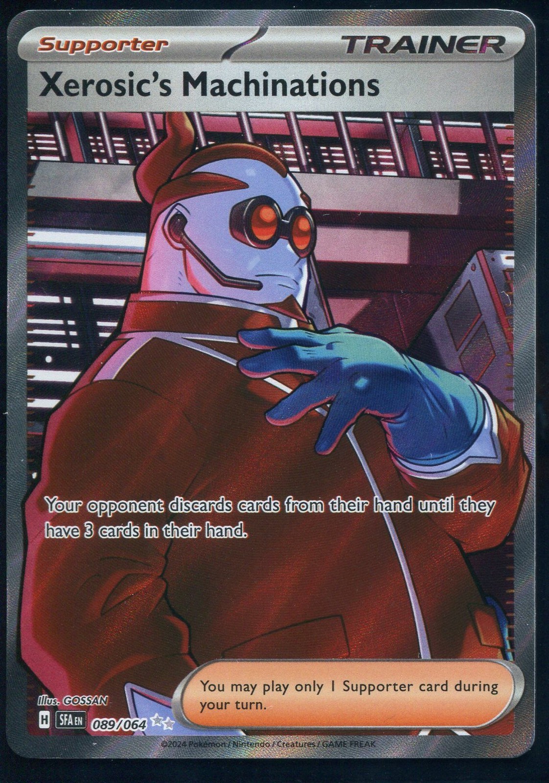 XEROSIC'S MACHINATIONS 89/64 ULTRA RARE SHROUDED FABLE Pokemon NEAR MINT