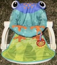 Fisher Price BFB07 Sit-Me-Up Frog Floor Seat EUC