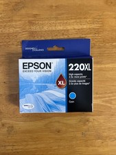 EPSON 220XL CYAN INK CARTRIDGE - T220XL220 Sealed Box EXP 05/2017