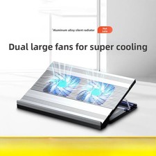 Gaming Laptop Air-cooled Cooling Pad Stand Dual Fans Universal Lifting Bracket
