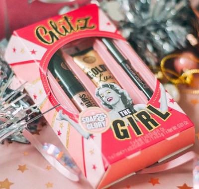 SOAP & GLORY Glitz the Girl Kohl Matte Lippencreme Gesicht Glitzer Geschenkset