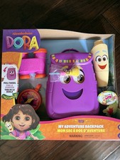 Dora My Adventure Backpack With Explorer Accessories Toy Binoculars,Map Compass