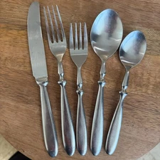 Hampton Silversmiths Bistro SATIN Flatware - Your Choice- Heavy Stainless