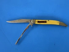 Vintage CAMILLUS 2 Blade Folding Fishing Pocket Knife #25 Stainless Steel USA