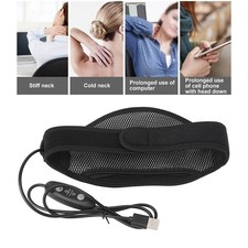 Heating Neck Massager 5 Gear Vibration Massage Washable USB Heated Neck Wrap