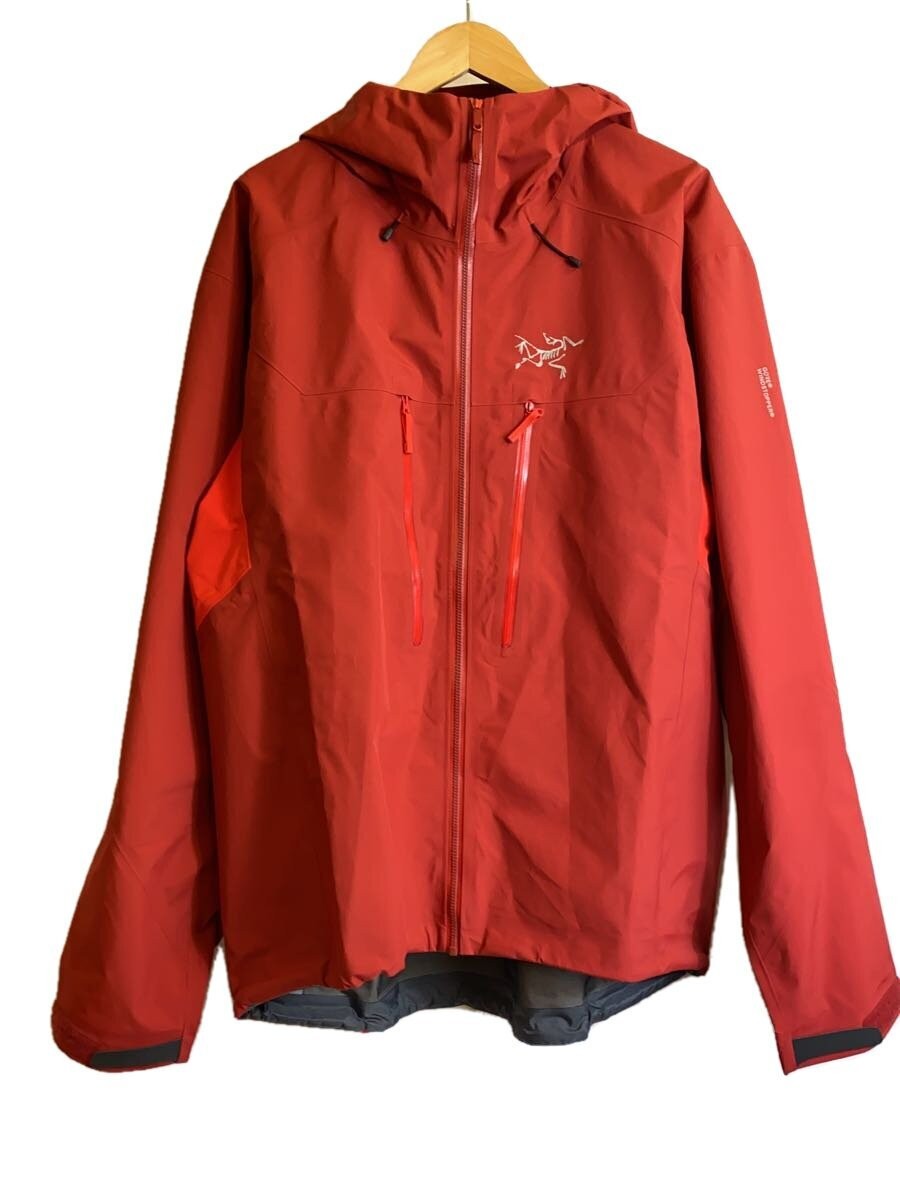Arc'teryx Mountain Parka XL Nylon Rosso Giacca Leggera #EG CZA