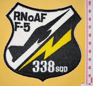 Norwegian Air Force Patch F 5 Freedom Fighter 338 Squadron Orland Air Base