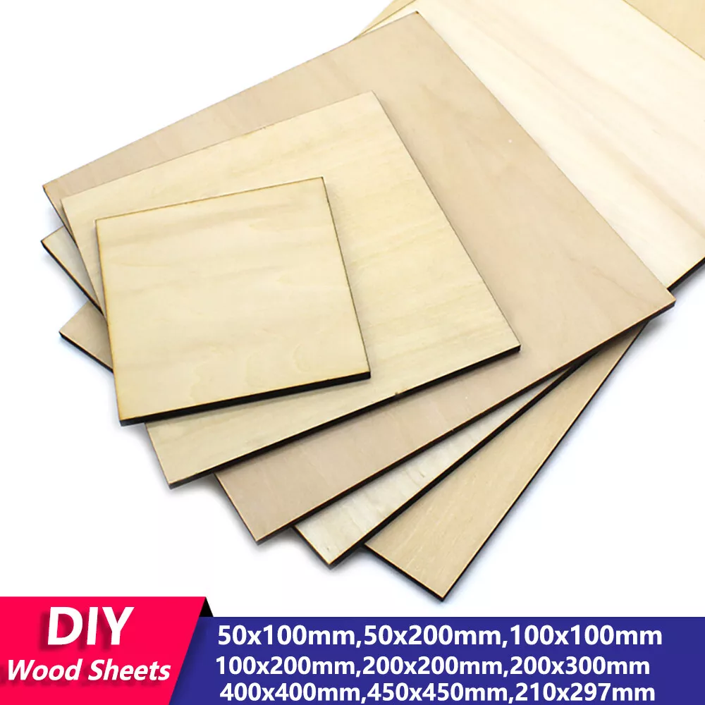 Basswood Sheet Model Thin Balsa Wood Sheets DIY Craft Painting