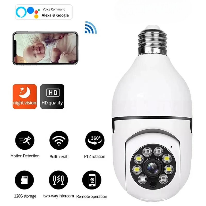 Surveillance Camera Full Color Night Vision Automatic Human Tracking Monitor New