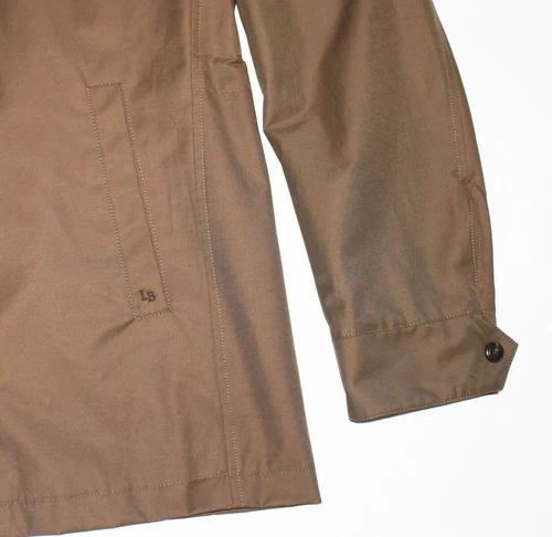 NWOT Luciano Barbera Jacket LARGE L 46 EU 56 Brown Cotton Nylon Car Coat $1695 image 8