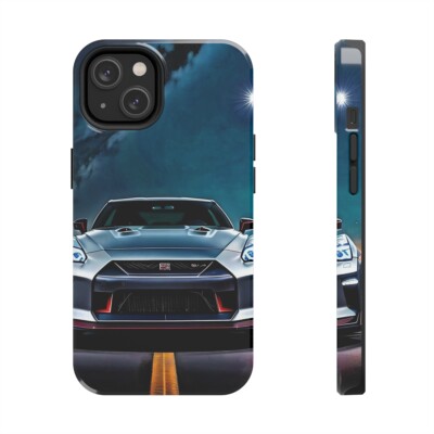 Animated Need For Speed Nissan GT-R GTR Rev1 - Tough iPhone Case 12 13 14 Models