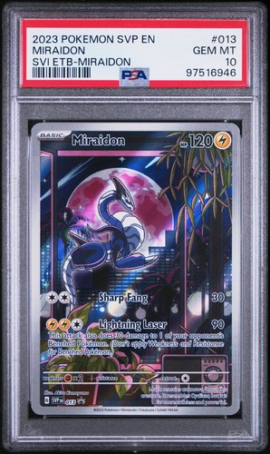 Pokemon Scarlet & Violet - MIRAIDON BLACK STAR PROMO HOLO - SVP 013 - PSA 10