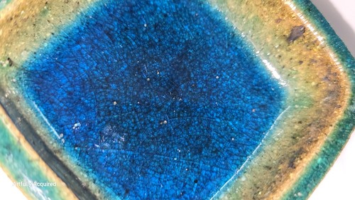 MCM Norwegian Pottery Konrad Galaaen for Porsgrund 1967 3.5 × 3.5 Trinket Dish - Picture 10 of 24