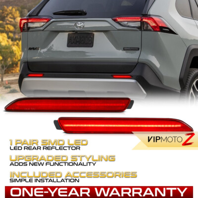 2in1 LED Rear DRL Red Reflector+Tail Lights For 2011-2020 Sienna 2019-2021 Rav4