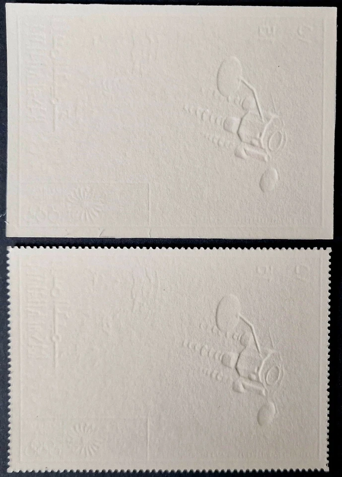 2 Selos de Ouro SPACE 1972 perf + imperf MNH - Ras Al Khaima Alemanha Olimpíadas - Imagem 3 de 4