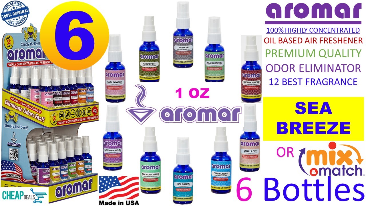 Air Freshener Spray Lot Of 6 Bottles