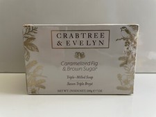 Crabtree Evelyn Caramelized Fig Brown Sugar Triple-Milled Soap 2 bars