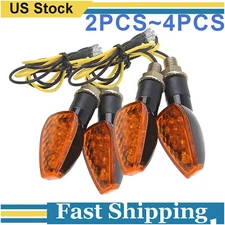 2PCS~4PCS Motorcycle Turn Signal Lights Rear Indicator Lamp 12V with 10 mm Holes
