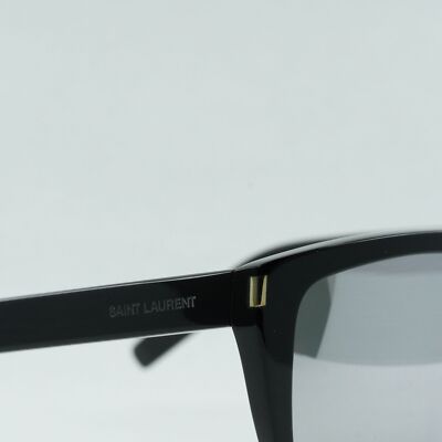 SAINT LAURENT SL1 008 Black/Silver 59-13-140 Sunglasses New