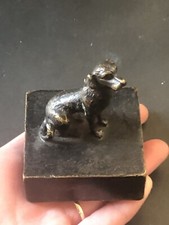 *Chinese Bronze SEAL /paper Weight - Spaniel Dog